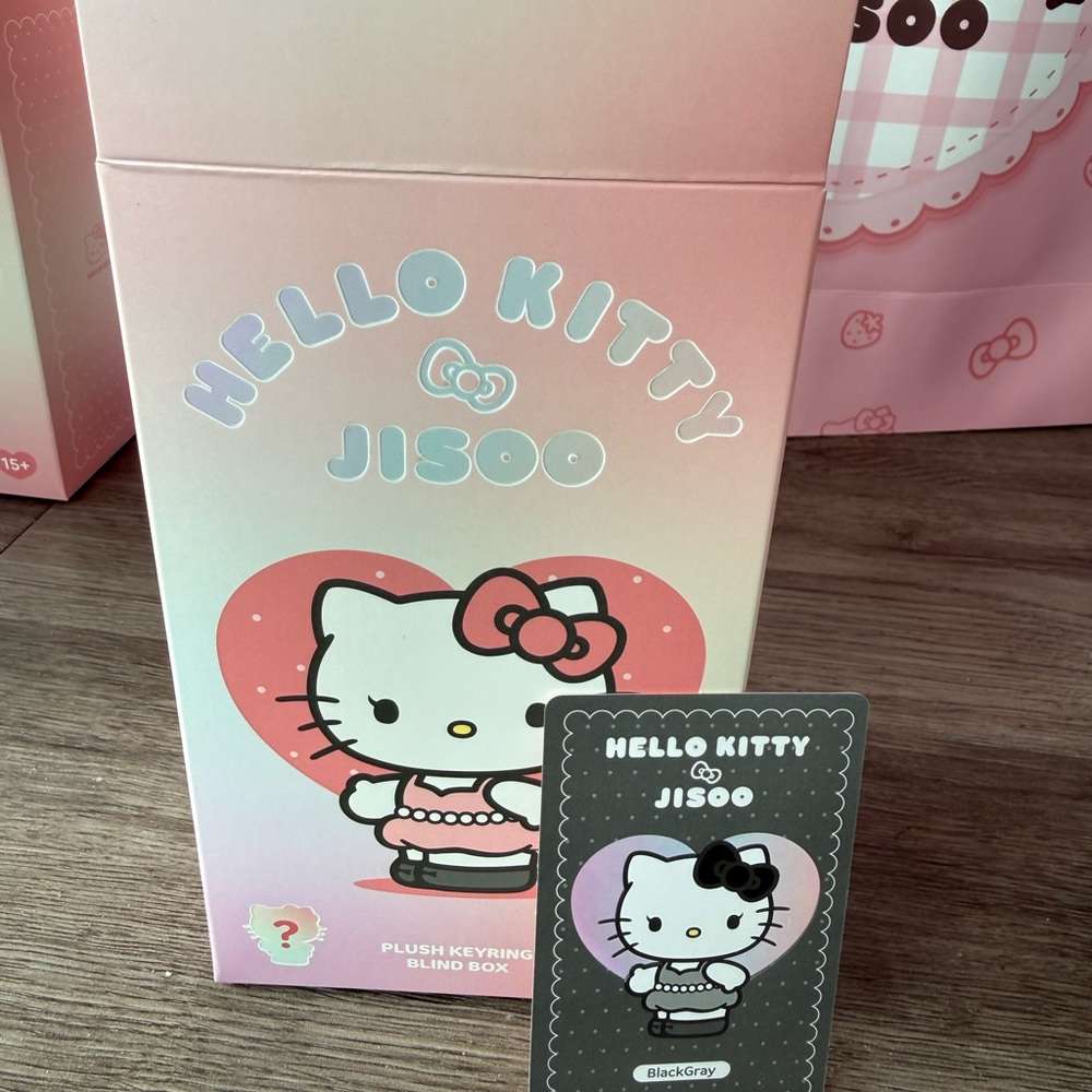 Hello Kitty x Jisoo Plush Keyring Blink Box